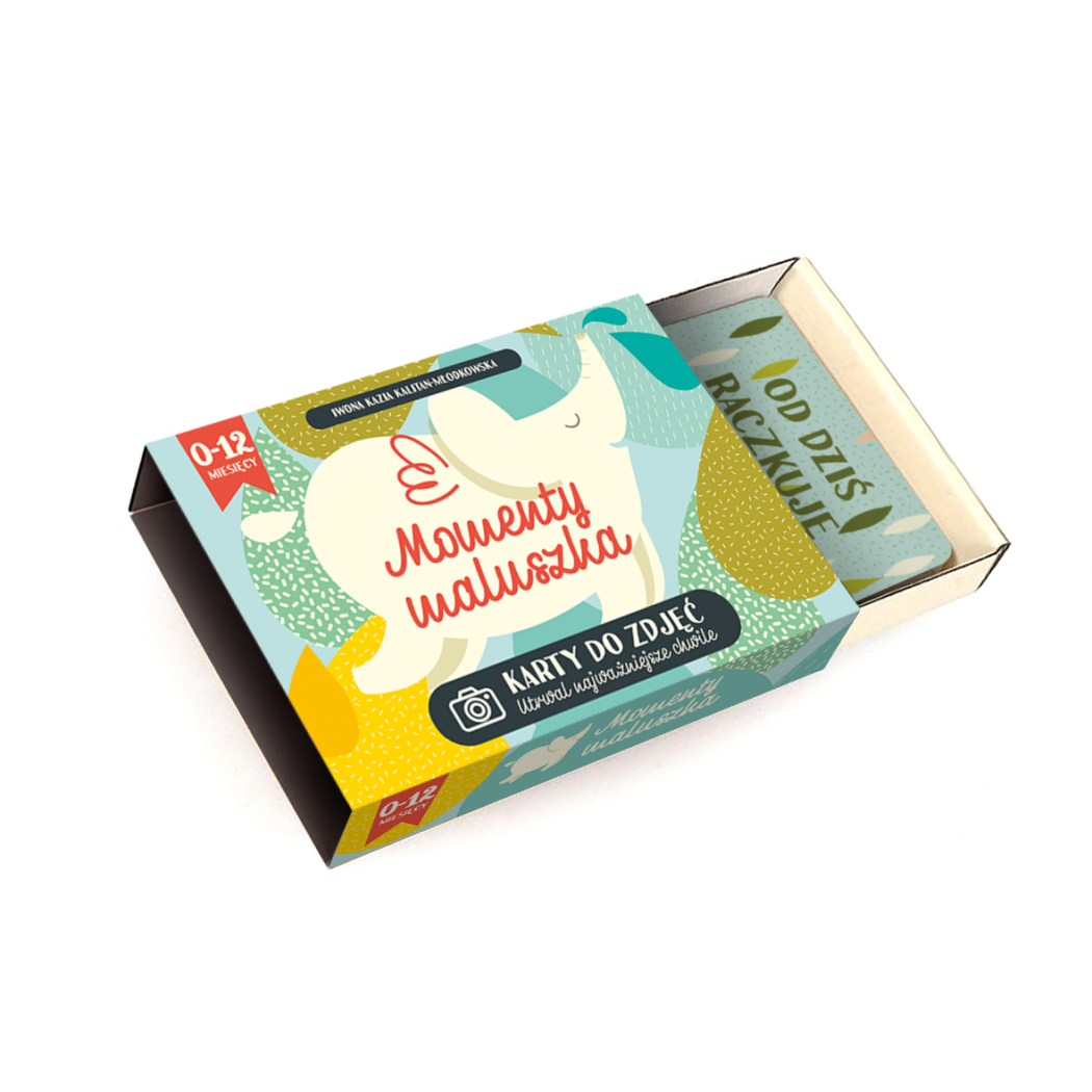 Momenty Maluszka - 30 Wspomnień - Karty do Zdjęć na Pamiątkę Pierwszego Roku Życia - Tata Robi Książki