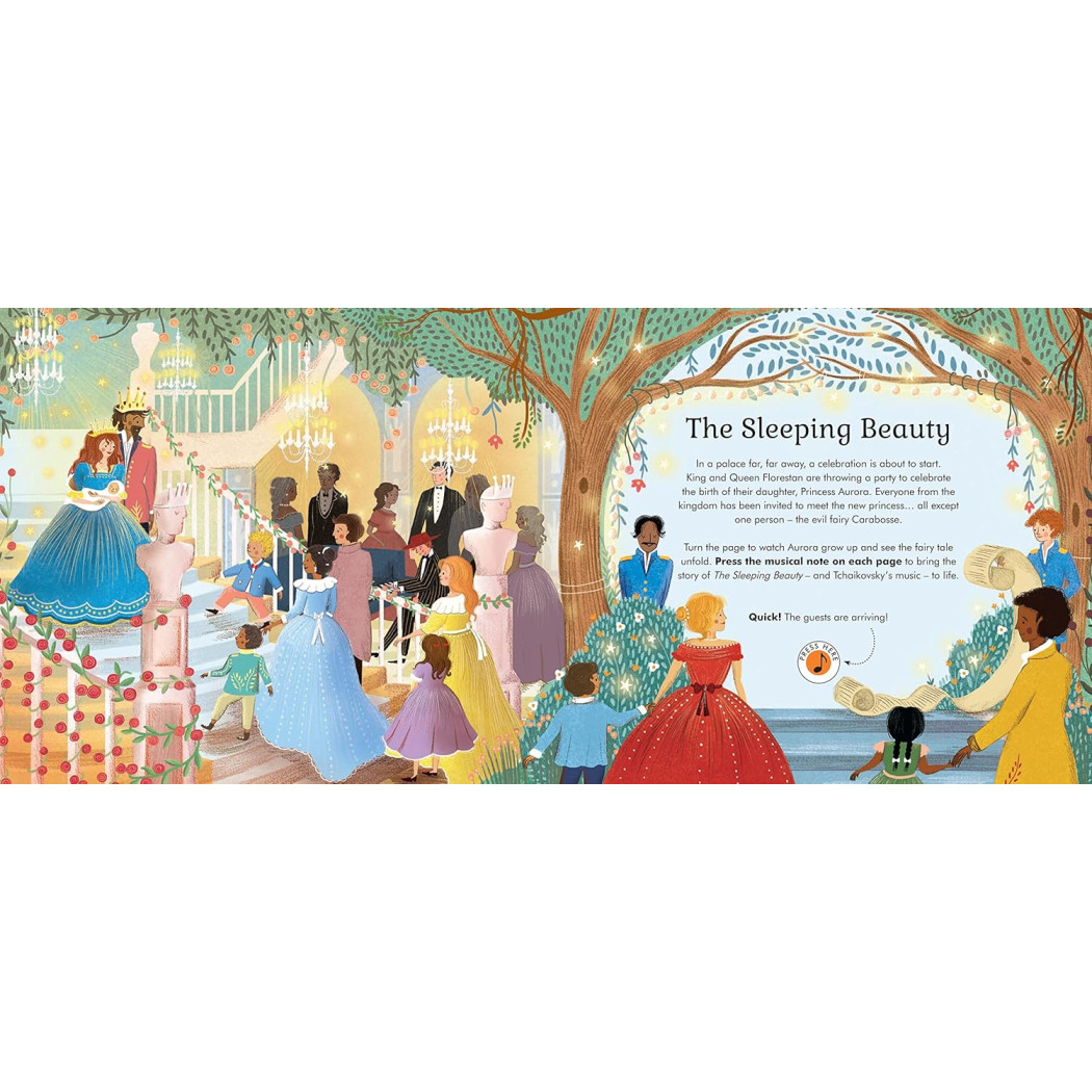 Śpiąca Królewna - Muzyczne Opowieści Piotr Czajkowski - Książka z Pozytywką - Wydawnictwo Api Papi