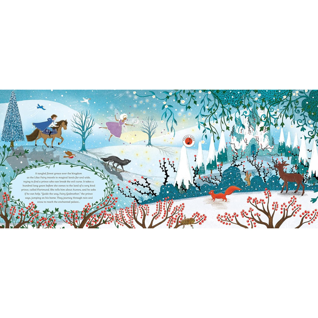 Śpiąca Królewna - Muzyczne Opowieści Piotr Czajkowski - Książka z Pozytywką - Wydawnictwo Api Papi