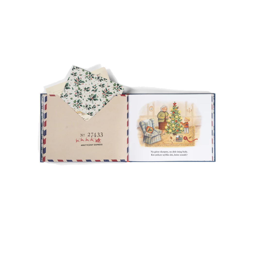 Listy z Bieguna - Gwiazdkowa Książka z Wyjmowanymi Listami do Mikołaja - Annie Atkins - Barbara Supeł - Wydawnictwo Api Papi