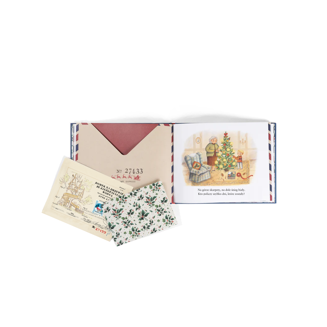 Listy z Bieguna - Gwiazdkowa Książka z Wyjmowanymi Listami do Mikołaja - Annie Atkins - Barbara Supeł - Wydawnictwo Api Papi