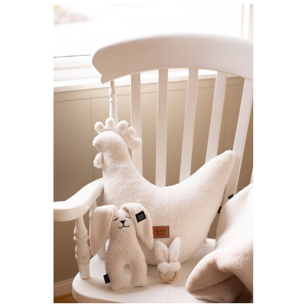 Zabawka Królik - Teddy Bear Cream - Pierwsza Maskotka Króliczek - Śmietankowa - La Millou