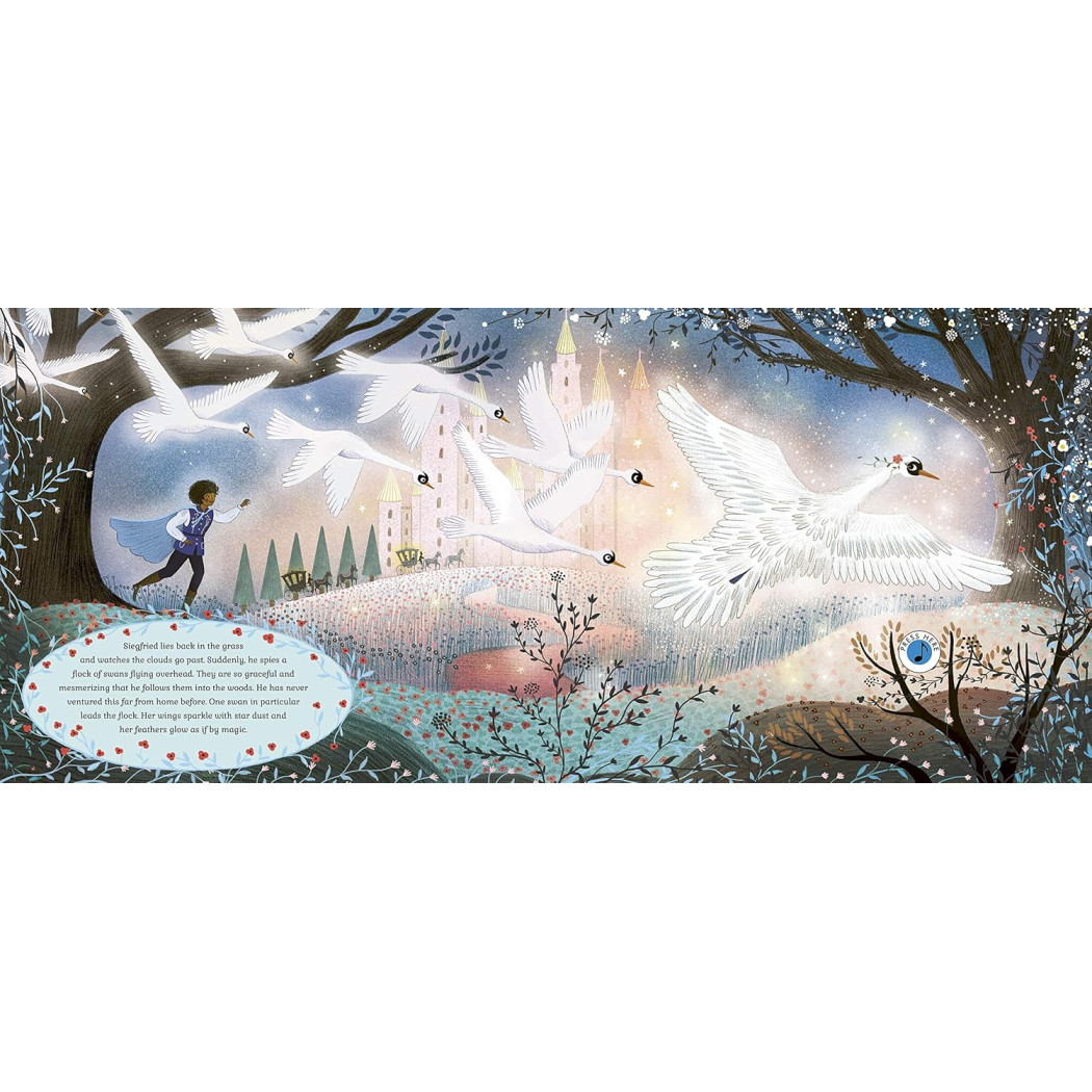 Jezioro Łabędzie - Muzyczne Opowieści - Piotr Czajkowski - Książka z Pozytywką - Wydawnictwo Api Papi