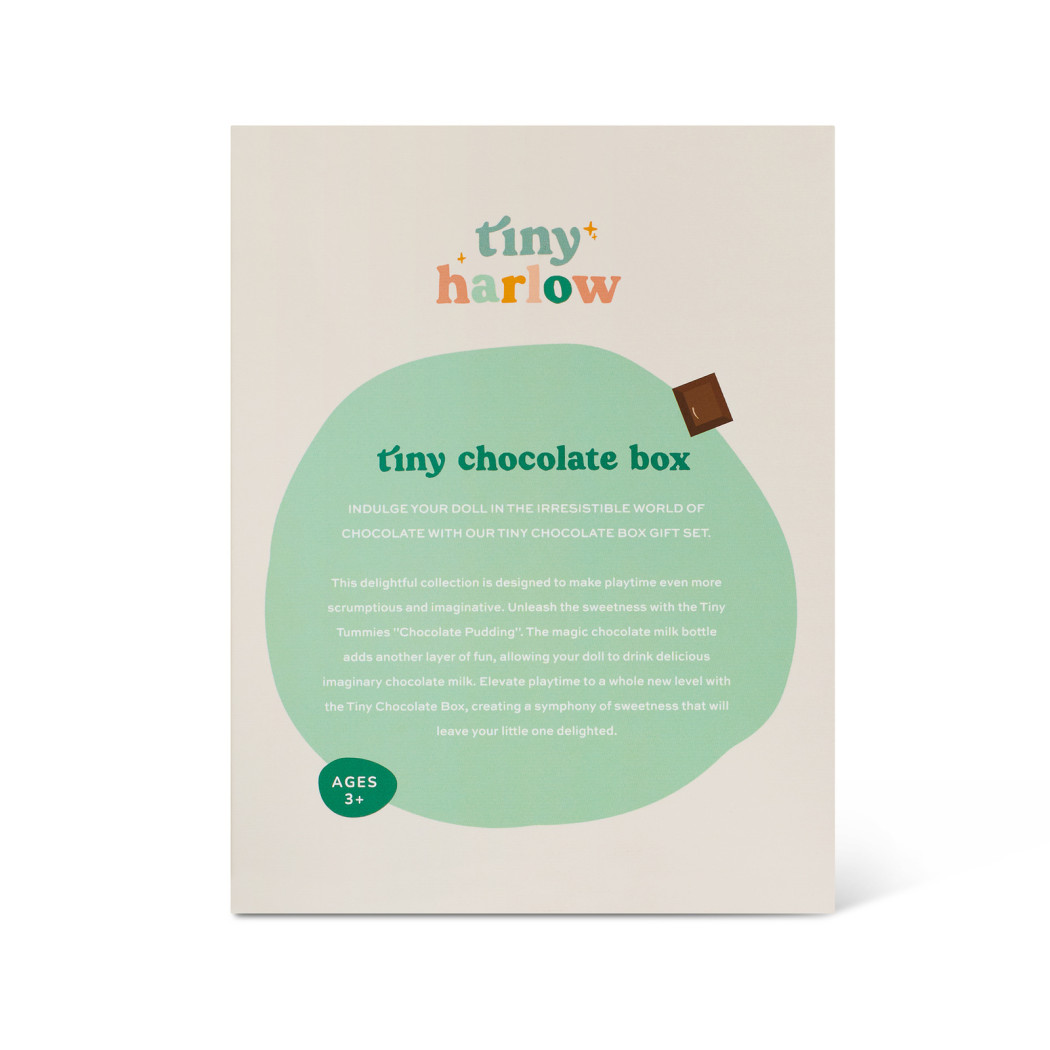 Magiczna Butelka z Mlekiem Czekoladowym i Słoiczek z Deserkiem - Chocolate Box - Tiny Harlow