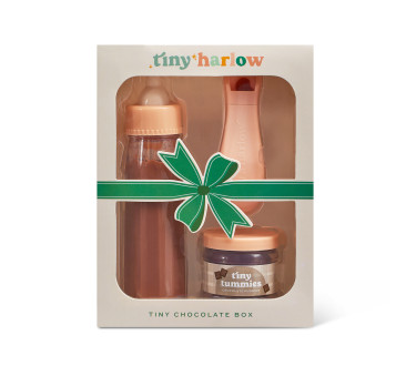 Magiczna Butelka z Mlekiem Czekoladowym i Słoiczek z Deserkiem - Chocolate Box - Tiny Harlow