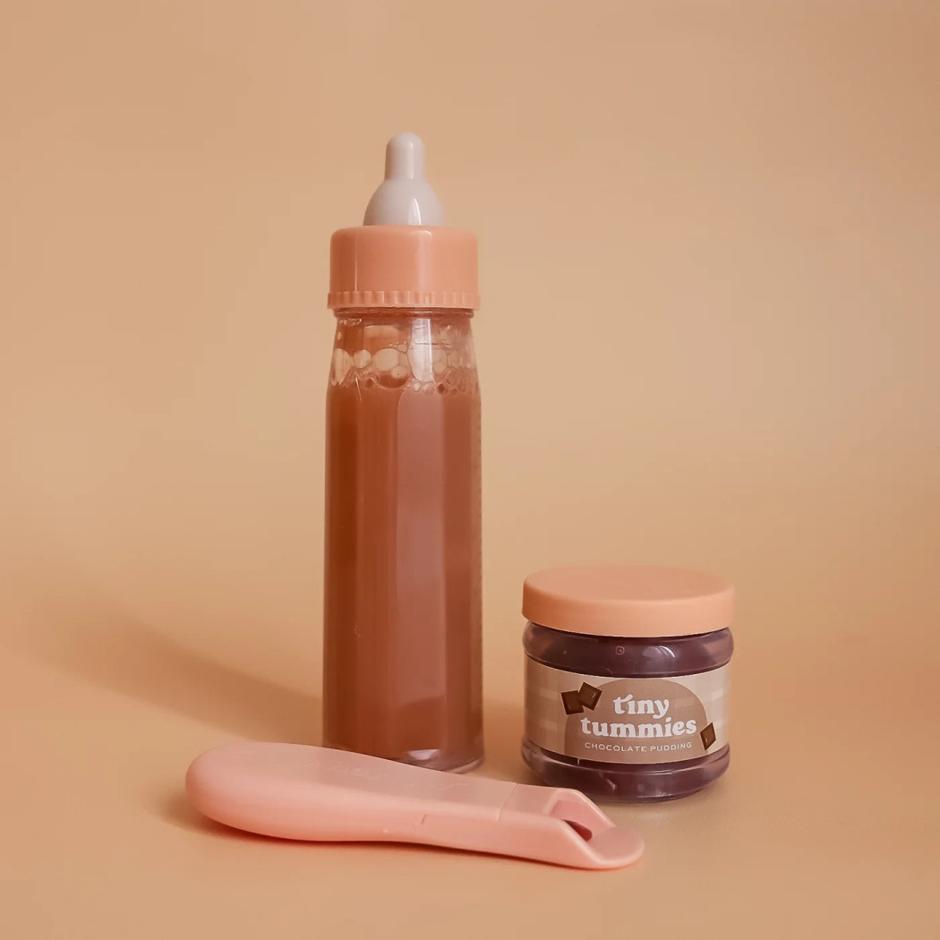 Magiczna Butelka z Mlekiem Czekoladowym i Słoiczek z Deserkiem - Chocolate Box - Tiny Harlow