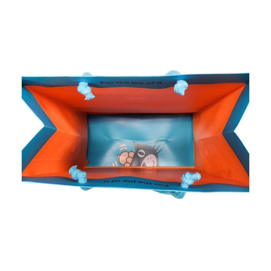 Niebieska Mała Torba Papierowa z logo Jellycat - JellyCat