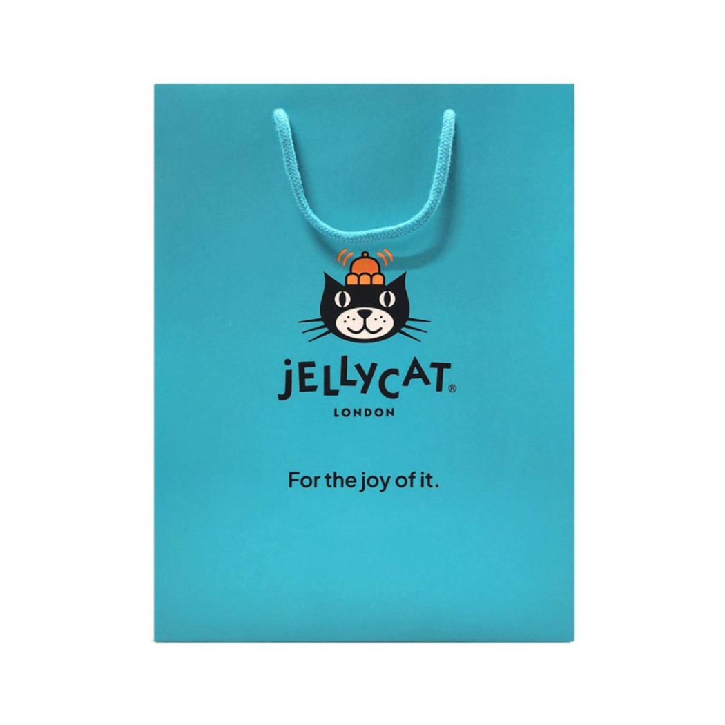 Niebieska Mała Torba Papierowa z logo Jellycat - JellyCat