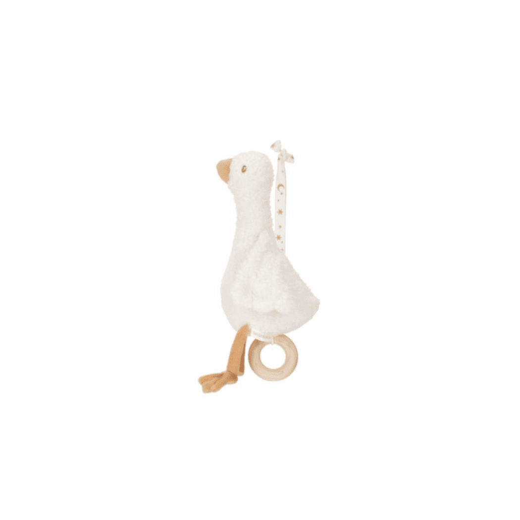 Zawieszka Gąska z Pozytywką - Maskotka - Newborn Naturals -  Little Dutch