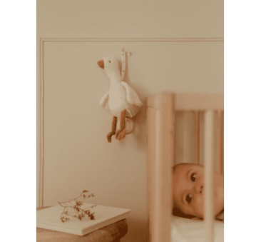 Zawieszka Gąska z Pozytywką - Maskotka - Newborn Naturals -  Little Dutch