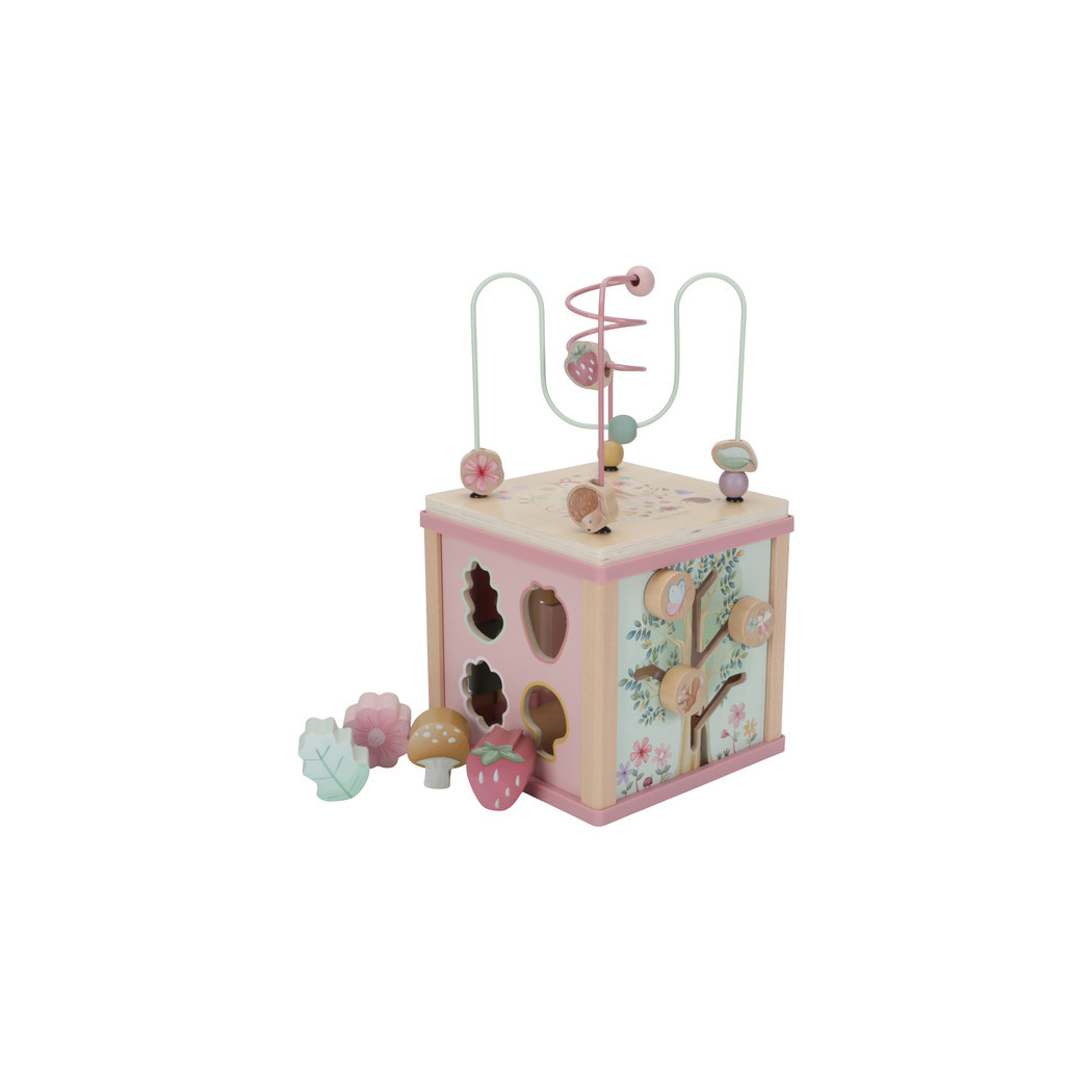 Fairy Garden - Drewniana Kostka Edukacyjna Aktywizująca Manipulacyjna - Little Dutch