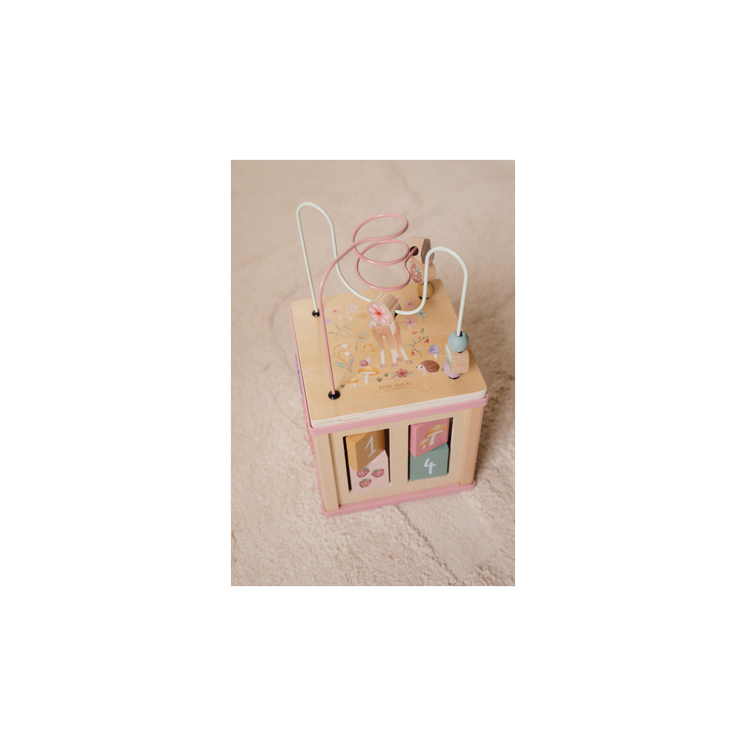 Fairy Garden - Drewniana Kostka Edukacyjna Aktywizująca Manipulacyjna - Little Dutch