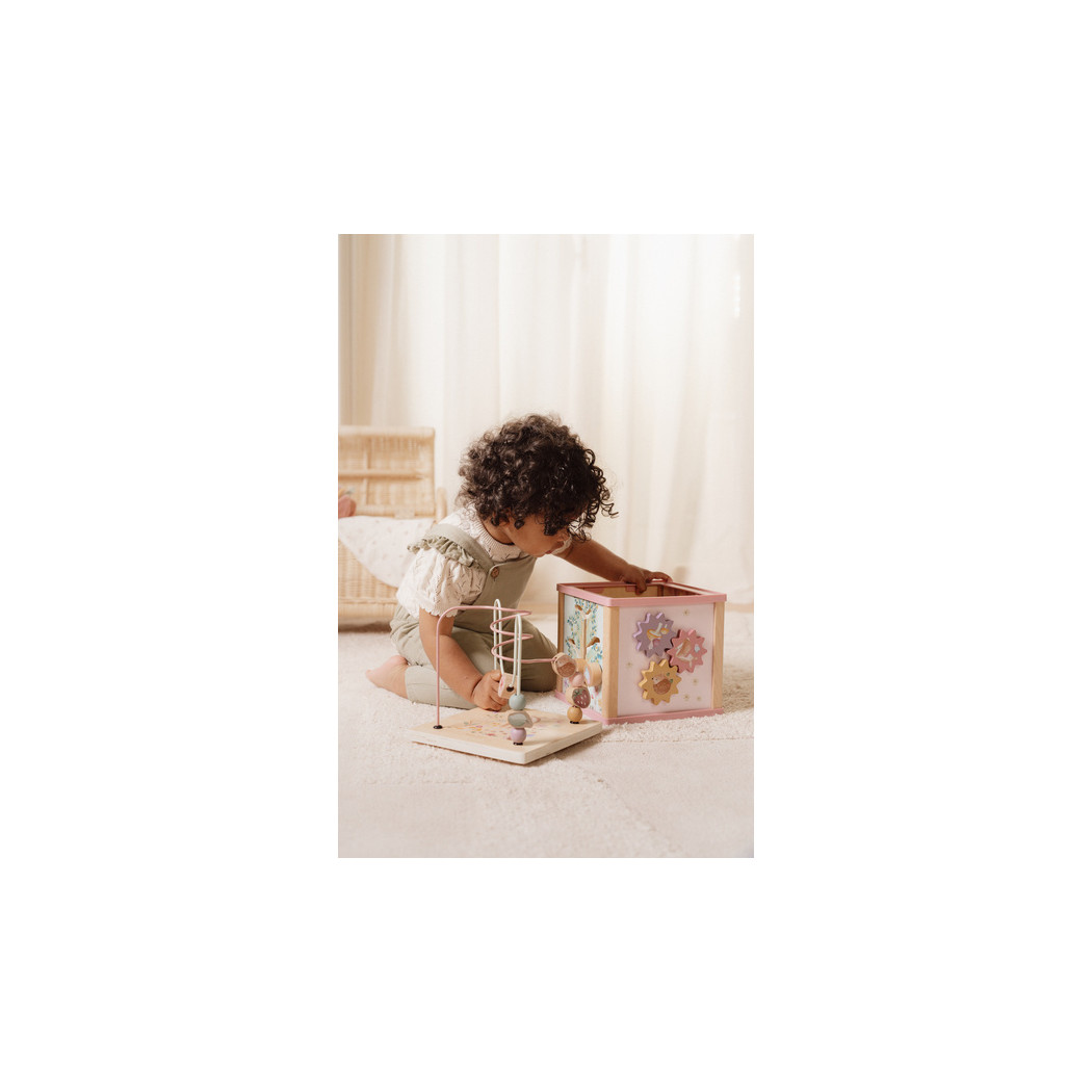 Fairy Garden - Drewniana Kostka Edukacyjna Aktywizująca Manipulacyjna - Little Dutch