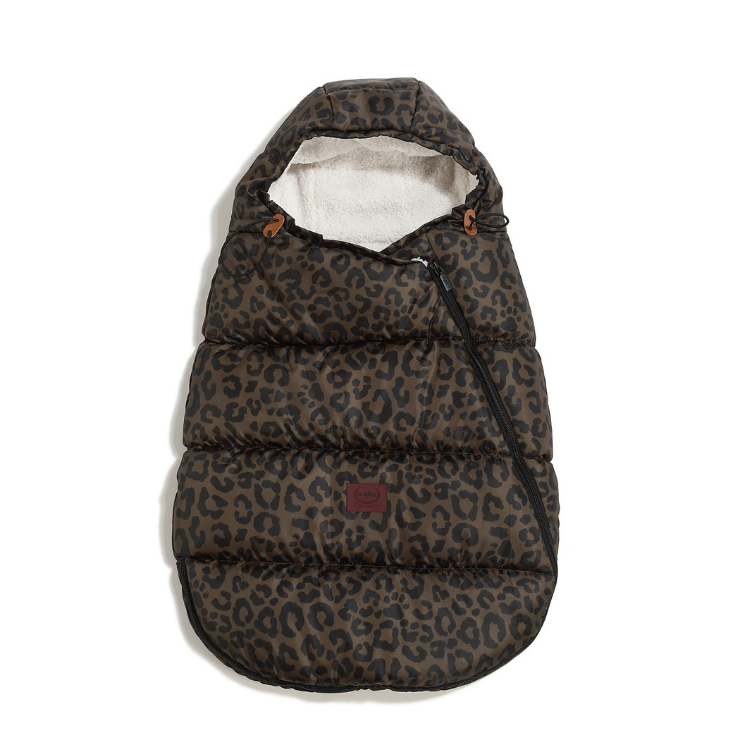 Baby Multi Leopard Choco - Śpiworek do Wózka - by Magdalena Lamparska - Aspen Winterproof - La Millou