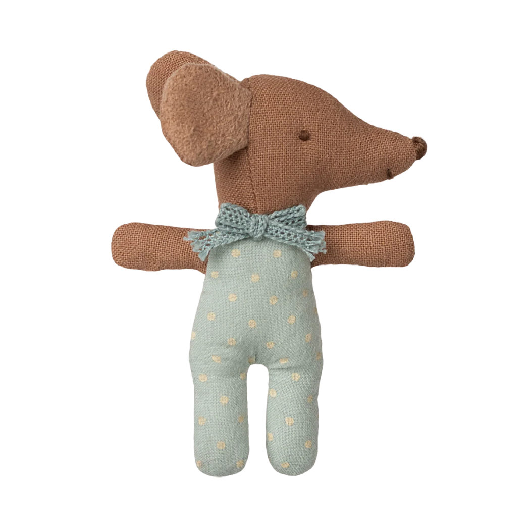 Myszka Dzidziuś Chłopiec w Pudełku od Zapałek - Sleepy Wakey - Baby Mouse - Maileg