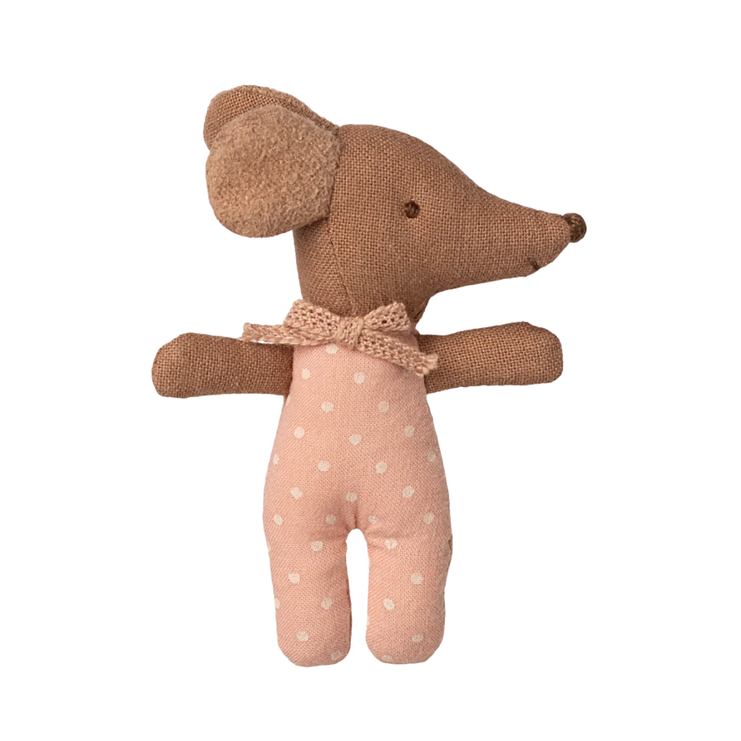 Myszka Dzidziuś Dziewczynka w Pudełku od Zapałek - Sleepy Wakey - Baby Mouse - Maileg