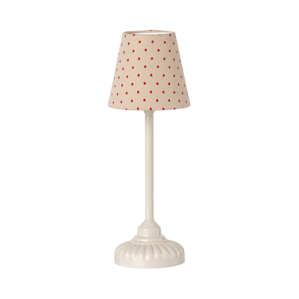 Beżowa Lampa Podłogowa - Świecąca - Akcesoria dla Myszek - Rozmiar Miniature - Maileg
