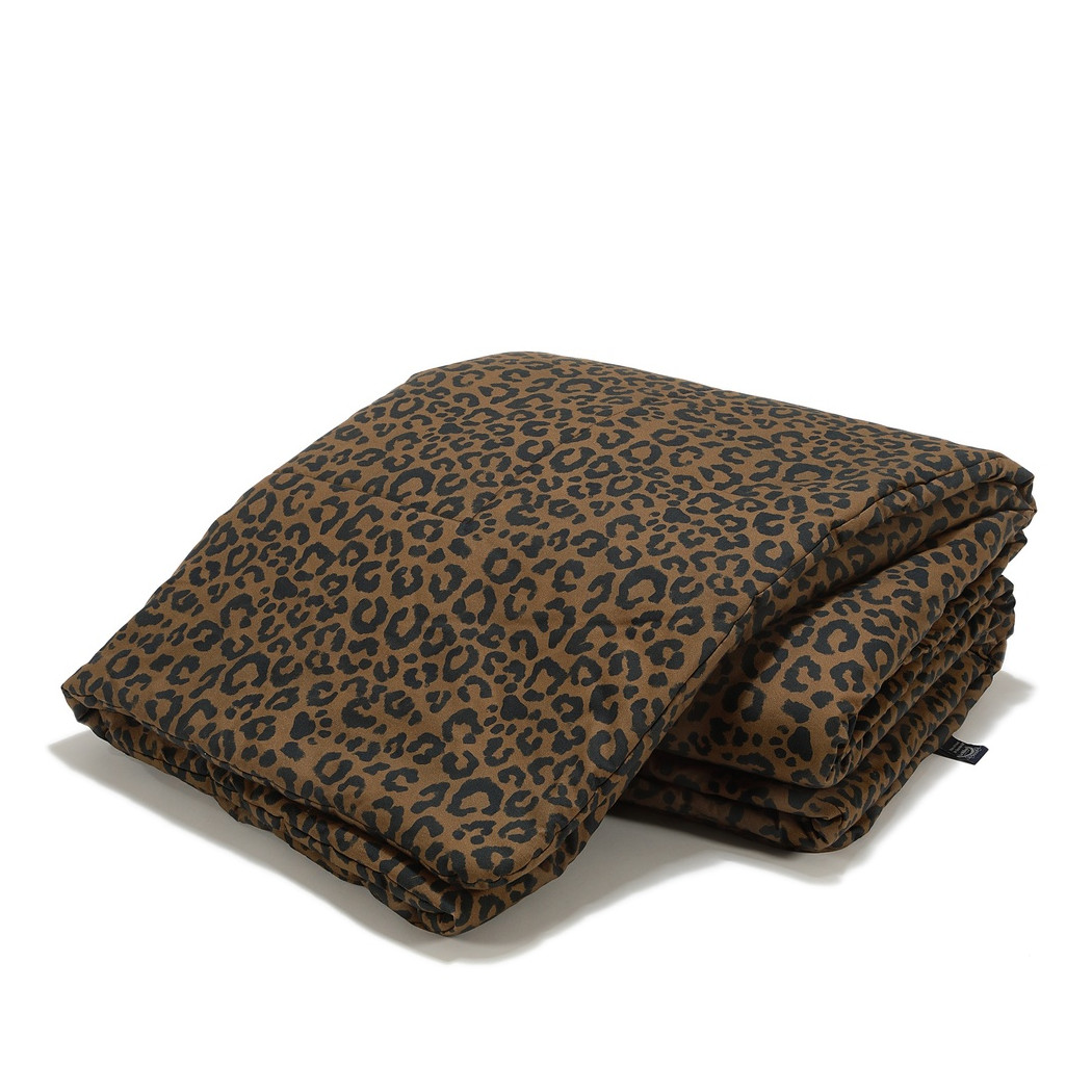 Leopard Choco - Kołdra Bawełniana XL - 150x200 cm - by Magdalena Lamparska - La Millou