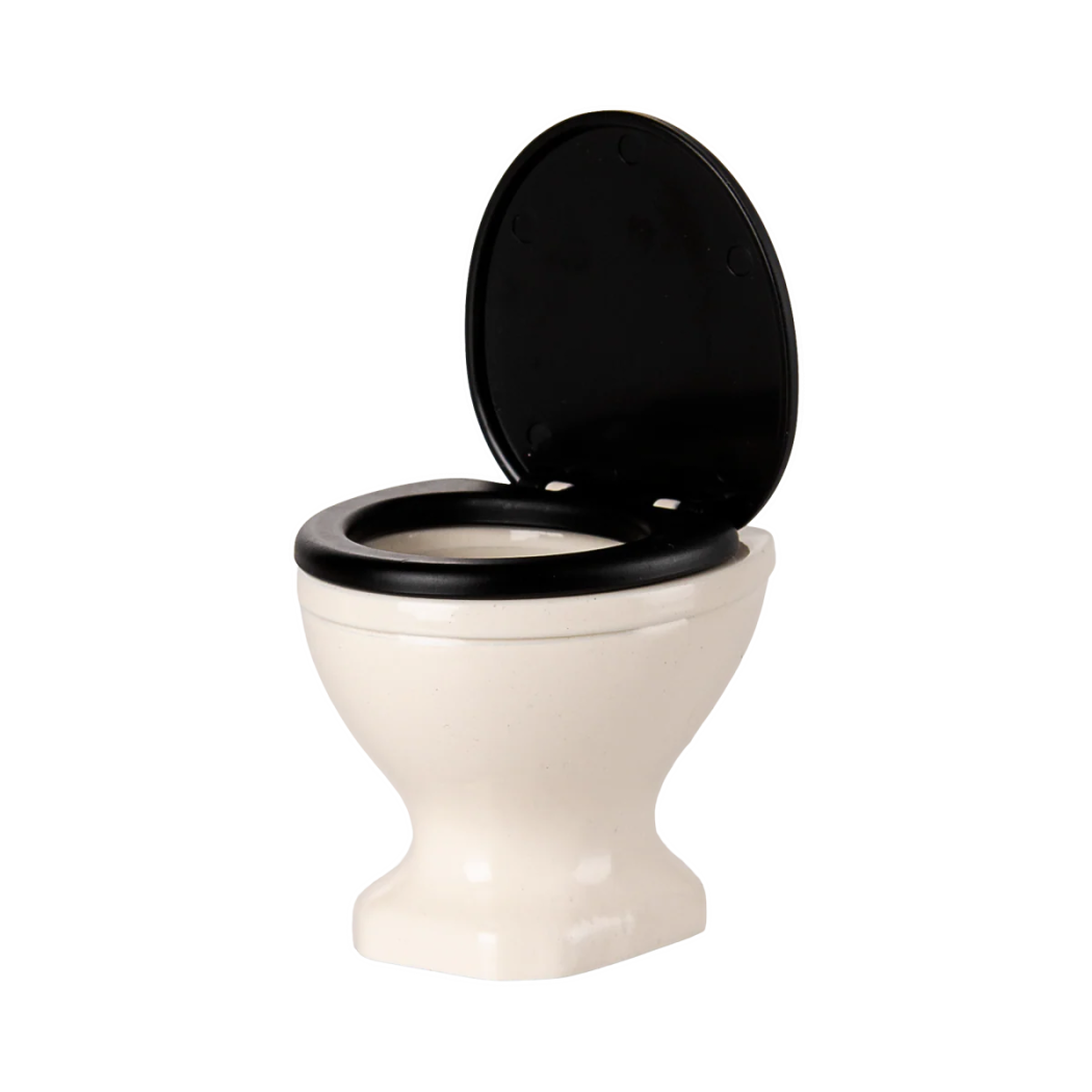 Toaleta dla Myszek - 5 cm - Muszla WC z Otwieraną Klapą do Domku dla Myszek - Maileg