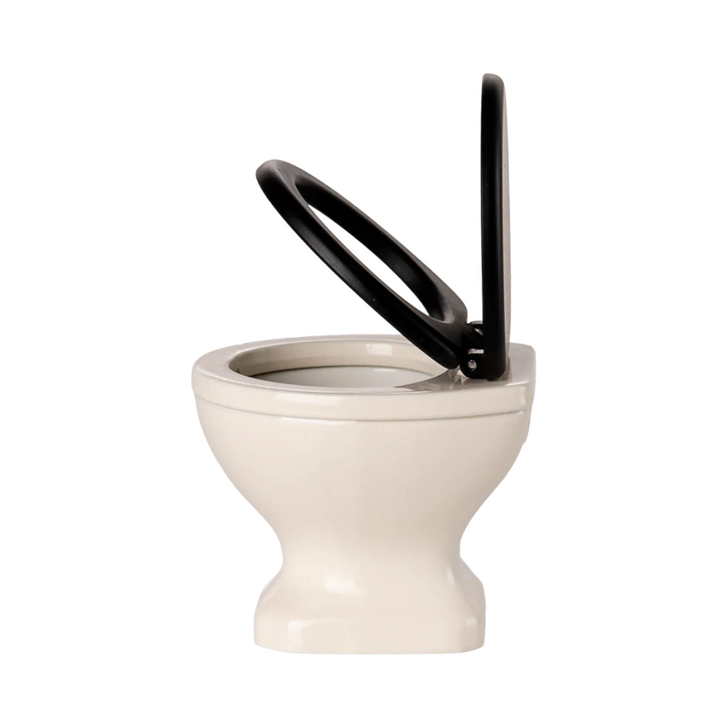 Toaleta dla Myszek - 5 cm - Muszla WC z Otwieraną Klapą do Domku dla Myszek - Maileg