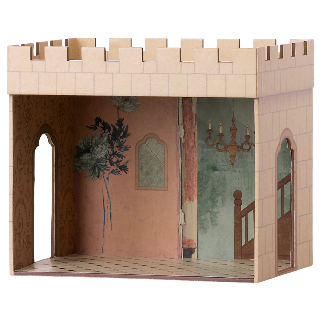 WYPRZEDAŻ Sala Zamkowa - Tekturowy Zamek dla Myszek - Scenka - Mały Domek - Maileg