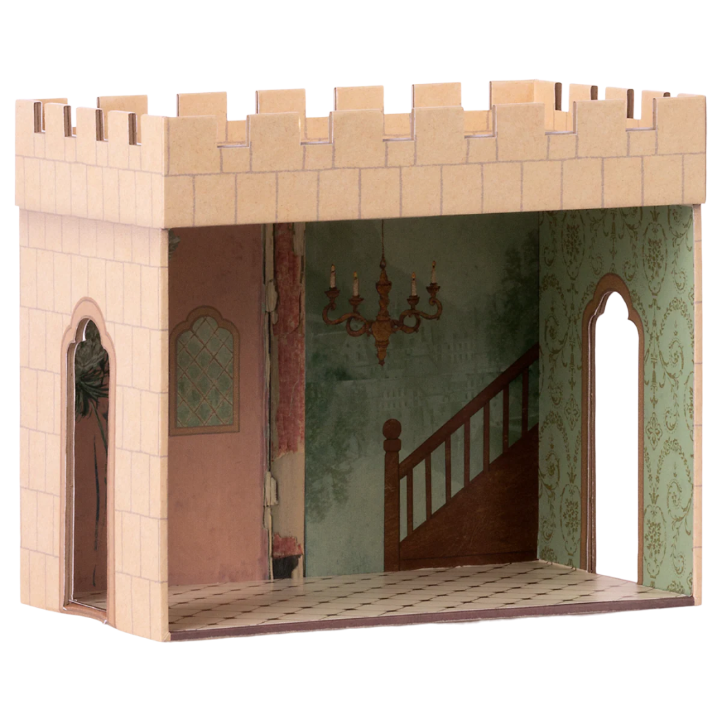 Sala Zamkowa - Tekturowy Zamek dla Myszek - Scenka - Mały Domek - Maileg