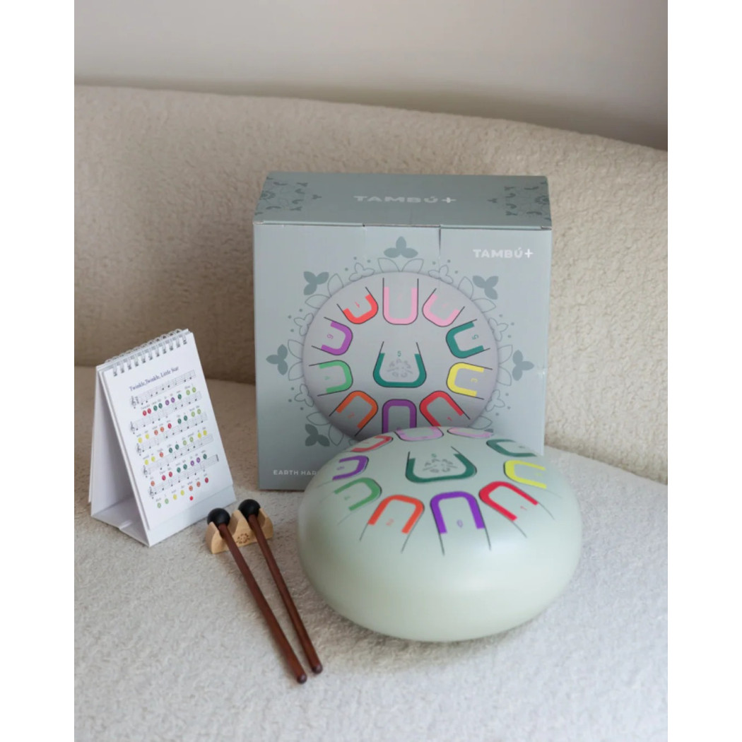 Tambu+ Duży Stalowy Bębenek Językowy - śr. 25cm - Earth Harnony - Juegaconmigo