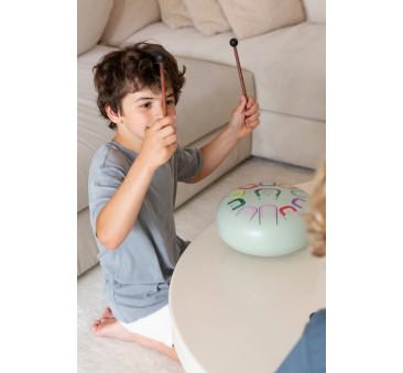 Tambu+ Duży Stalowy Bębenek Językowy - śr. 25cm - Earth Harmony - Juegaconmigo