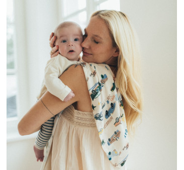 Heartbeat Pink - Zestaw Pieluszek - Pieluszka 100% Bamboo Muślin - 2 sztuki - La Millou