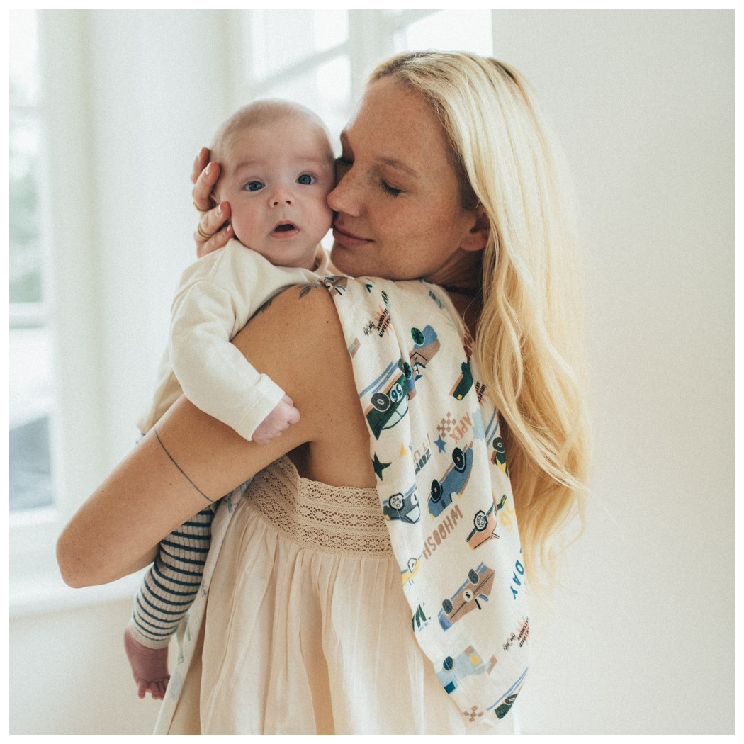 Heartbeat Pink - Zestaw Pieluszek - Pieluszka 100% Bamboo Muślin - 2 sztuki - La Millou