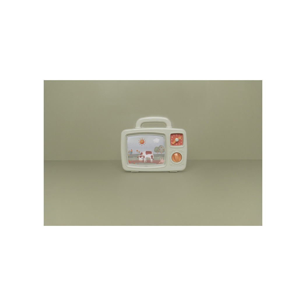 Musical TV Little Farm - Pozytywka Telewizor Vintage - Melodie i Ruchome Obrazki - Little Dutch