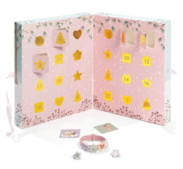 Kalendarz Adwentowy z Charmsami - Stwórz Swoje Bransoletki - Biżuteria dla Dzieci - Little Dutch