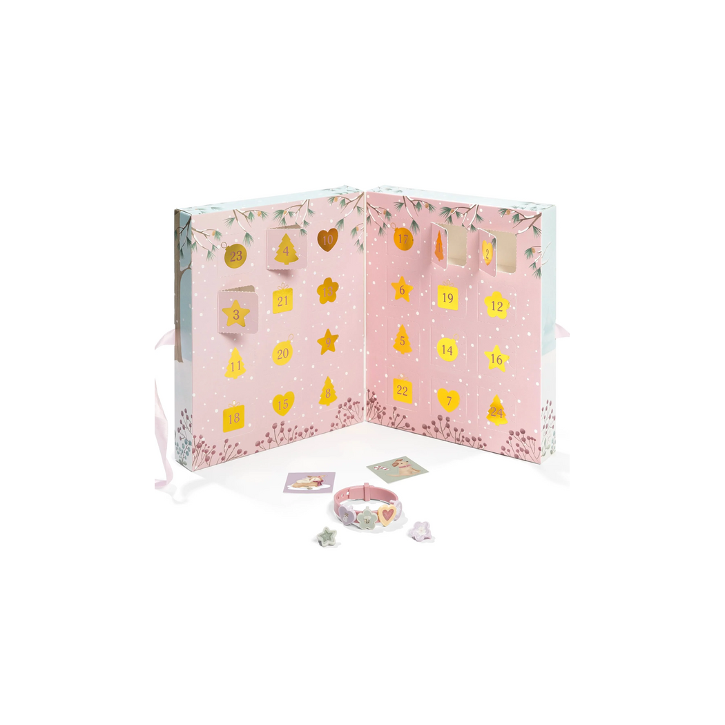 Kalendarz Adwentowy z Charmsami - Stwórz Swoje Bransoletki - Biżuteria dla Dzieci - Little Dutch