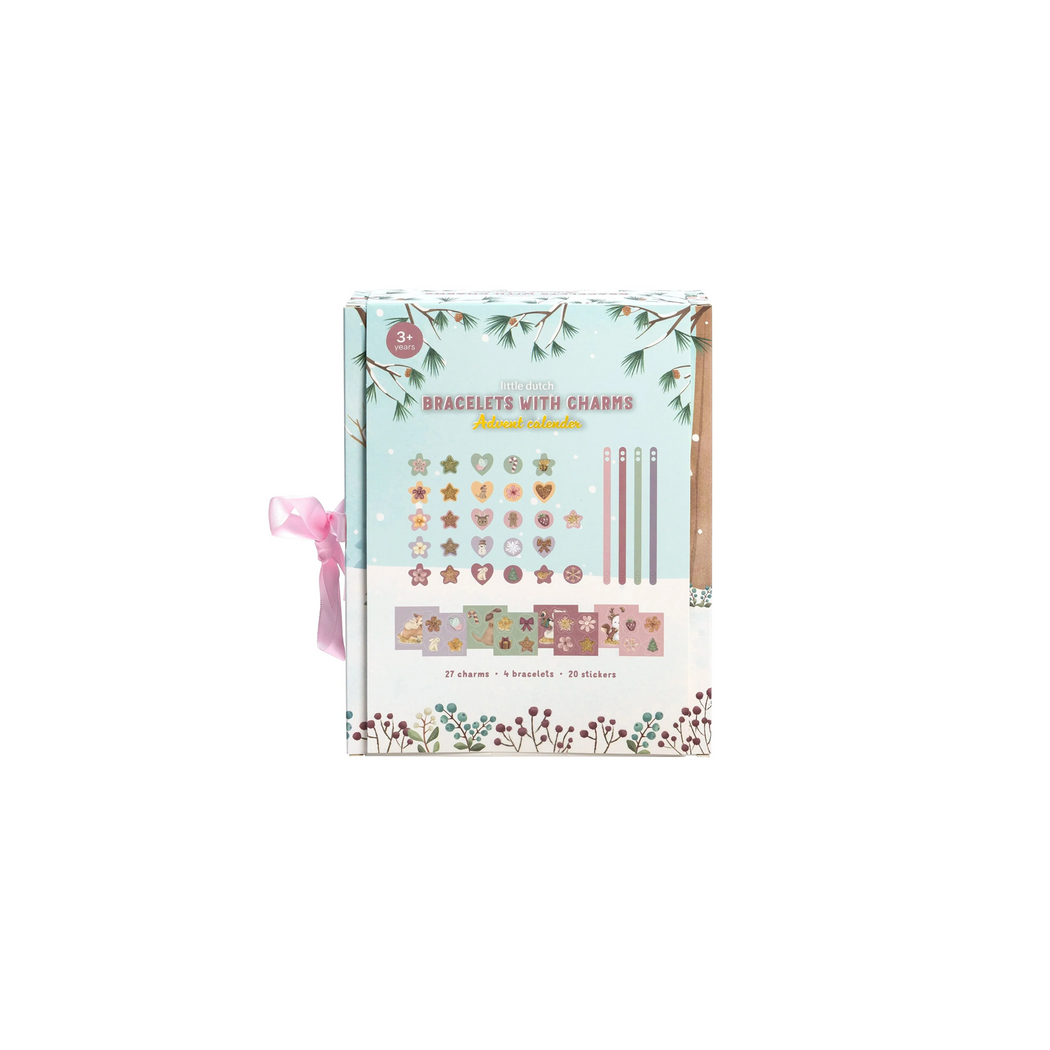 Kalendarz Adwentowy z Charmsami - Stwórz Swoje Bransoletki - Biżuteria dla Dzieci - Little Dutch