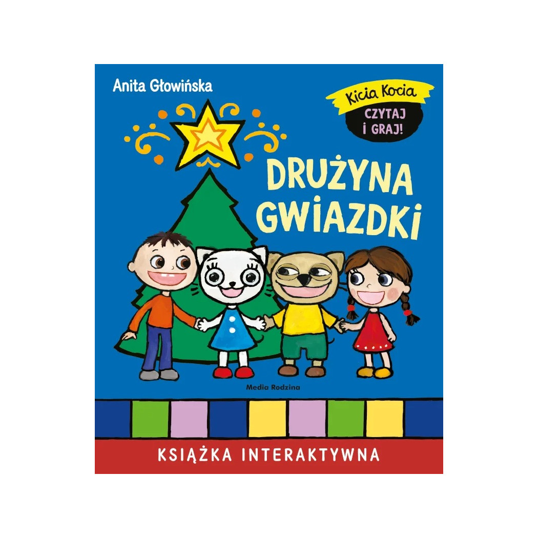 Kicia Kocia. Drużyna Gwiazdki - Książka Interaktywna z Wyjmowanymi Elementami - Anita Głowińska - Media Rodzina