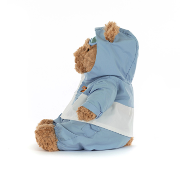 Miś Bartłomiej w Stroju Narciarza z Goglami - 26 cm - w Zimowym Kombinezonie - Maskotka Przytulanka - JellyCat