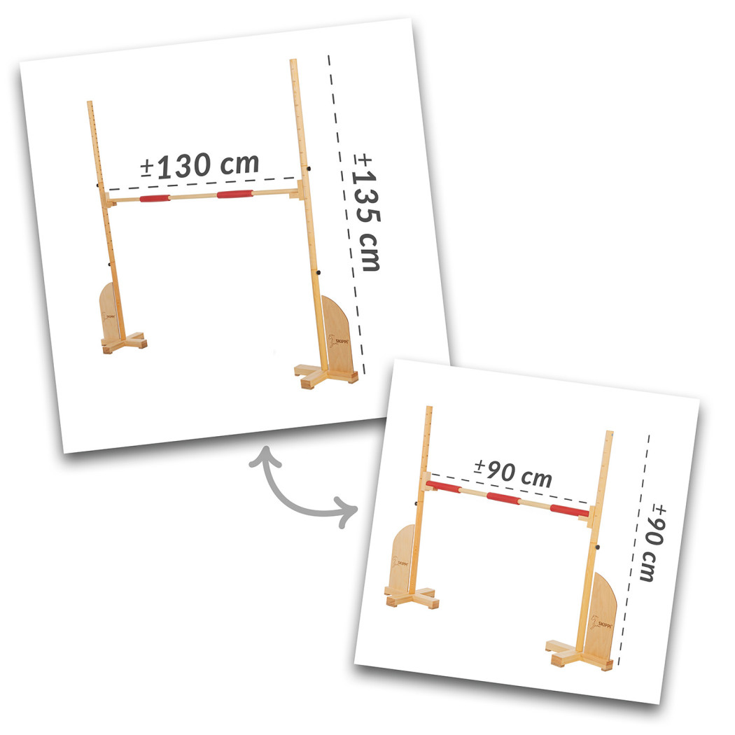 Drewniana Przeszkoda do Skakania dla Hobby Horse / Konika na Kiju na Patyku - Skippi