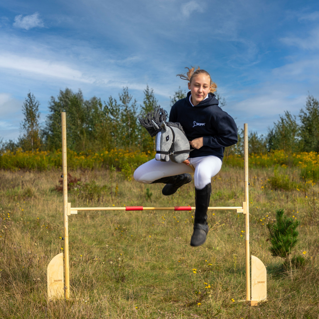WYPRZEDAŻ Drewniana Przeszkoda do Skakania dla Hobby Horse / Konika na Kiju na Patyku - Skippi