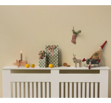 Krasnoludek Pixy w Świątecznym Sweterku - Chłopiec - 49 cm - Rozmiar nr 3 - Dekoracja Bożonarodzeniowa - Maileg