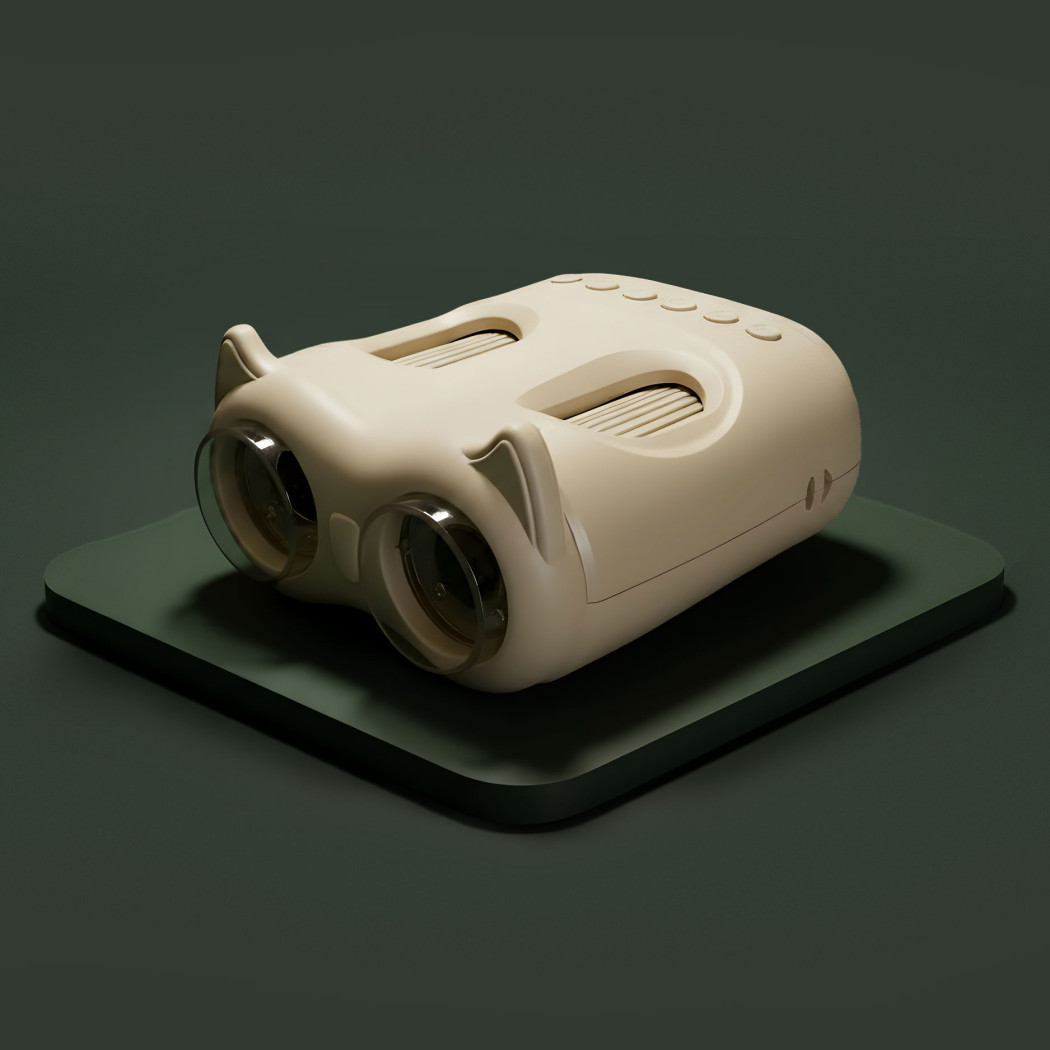 Beżowa Lornetka i Mikroskop dla Dzieci - 2w1 - Zabawka Edukacyjna - Beige - KidLupe