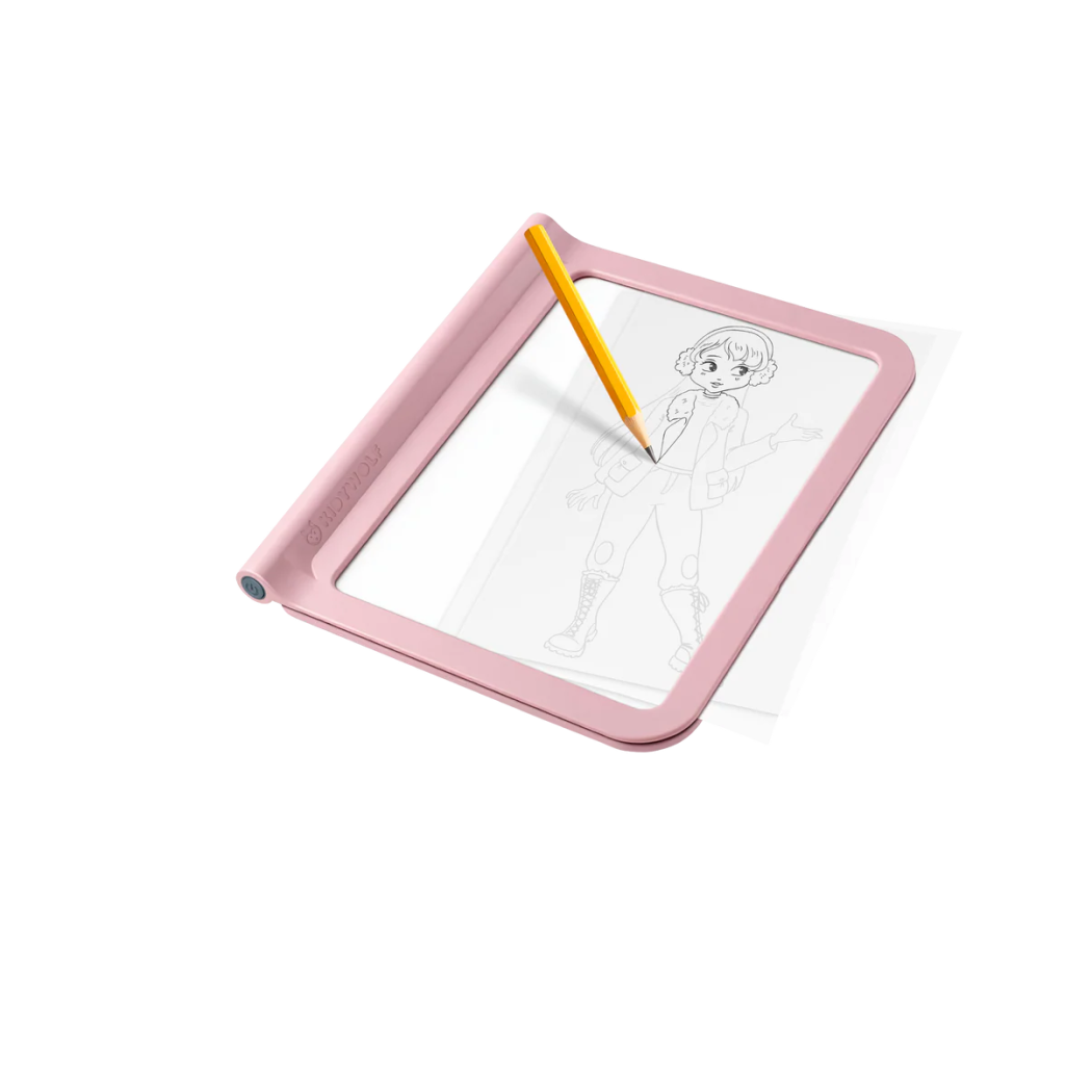 Podświetlany Tablet Rysunkowy - KidyDraw PRO Fashion - Różowy - KIDYWOLF