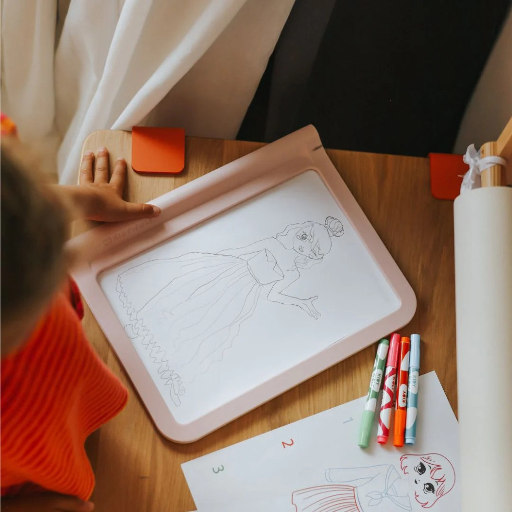 Podświetlany Tablet Rysunkowy - KidyDraw PRO Fashion - Różowy - KIDYWOLF