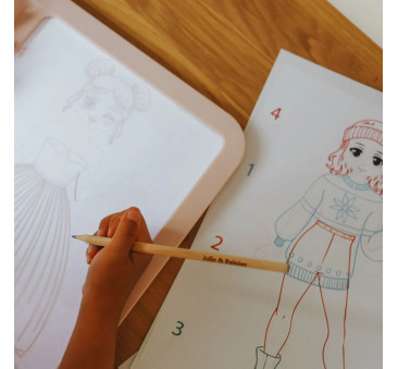 Różowy Podświetlany Tablet Rysunkowy - KidyDraw PRO Fashion Pink - KIDYWOLF