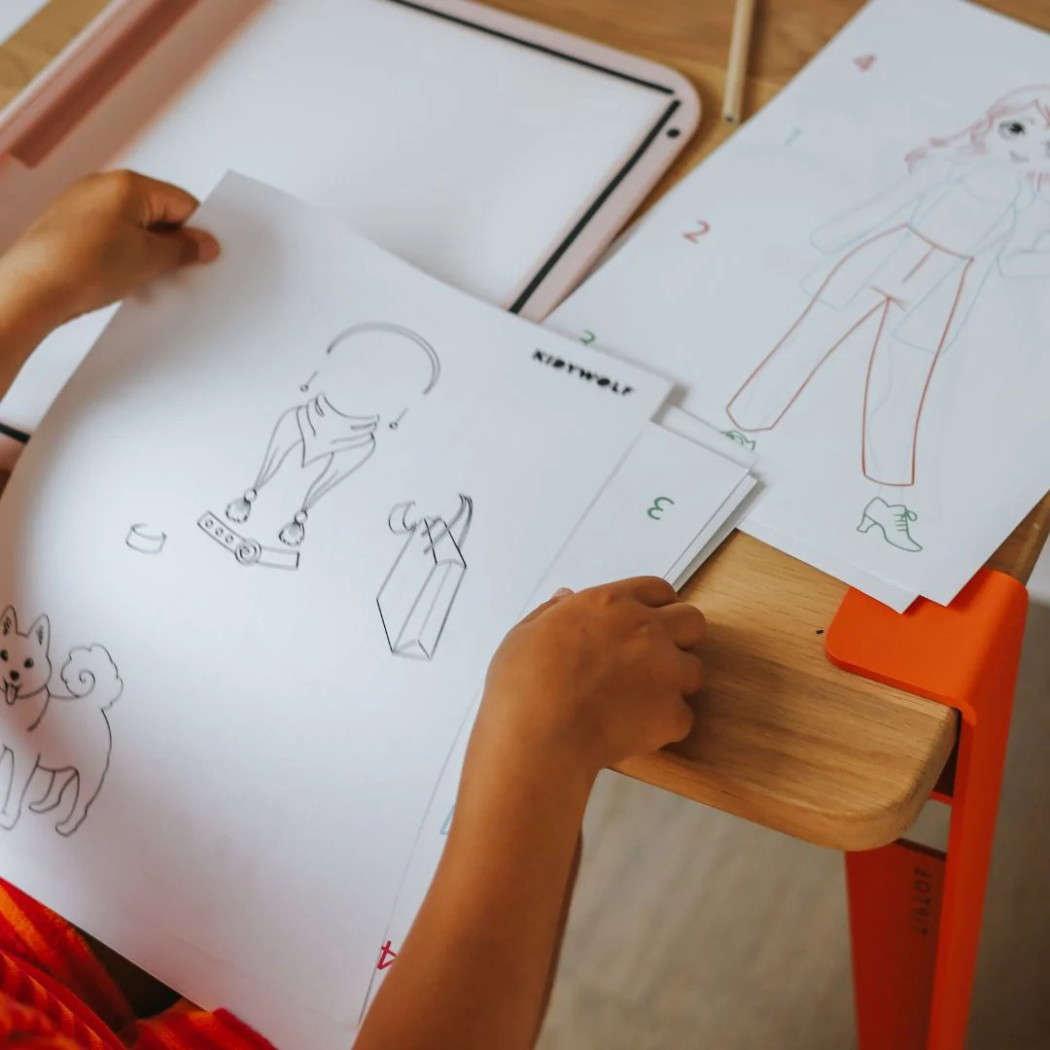 Podświetlany Tablet Rysunkowy - KidyDraw PRO Fashion - Różowy - KIDYWOLF