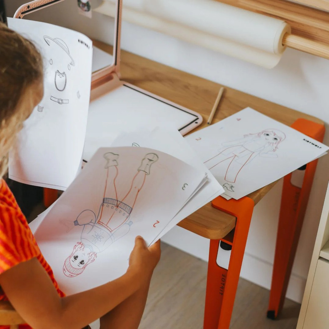 Podświetlany Tablet Rysunkowy - KidyDraw PRO Fashion - Różowy - KIDYWOLF