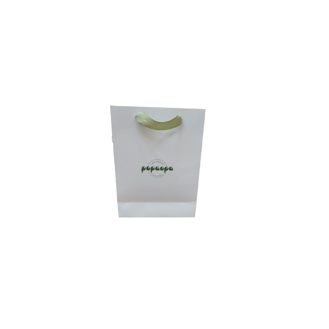 Średnia Torba Papierowa Popaopa - Ozdobna - Prezentowa - 32 x 24 x 10 cm