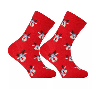 Małe Renifery - Świąteczne Skarpetki w Reniferki - rozmiar 35-38 - MORAJ