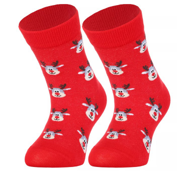 Małe Renifery - Świąteczne Skarpetki w Reniferki - rozmiar 35-38 - MORAJ