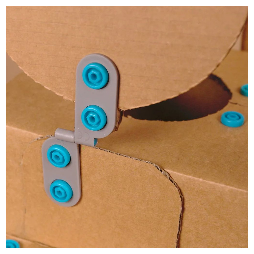 Zawiasy do Kartonu i Tektury - Zestaw Zawiasów 6 szt - Spin-Hinge - Makedo