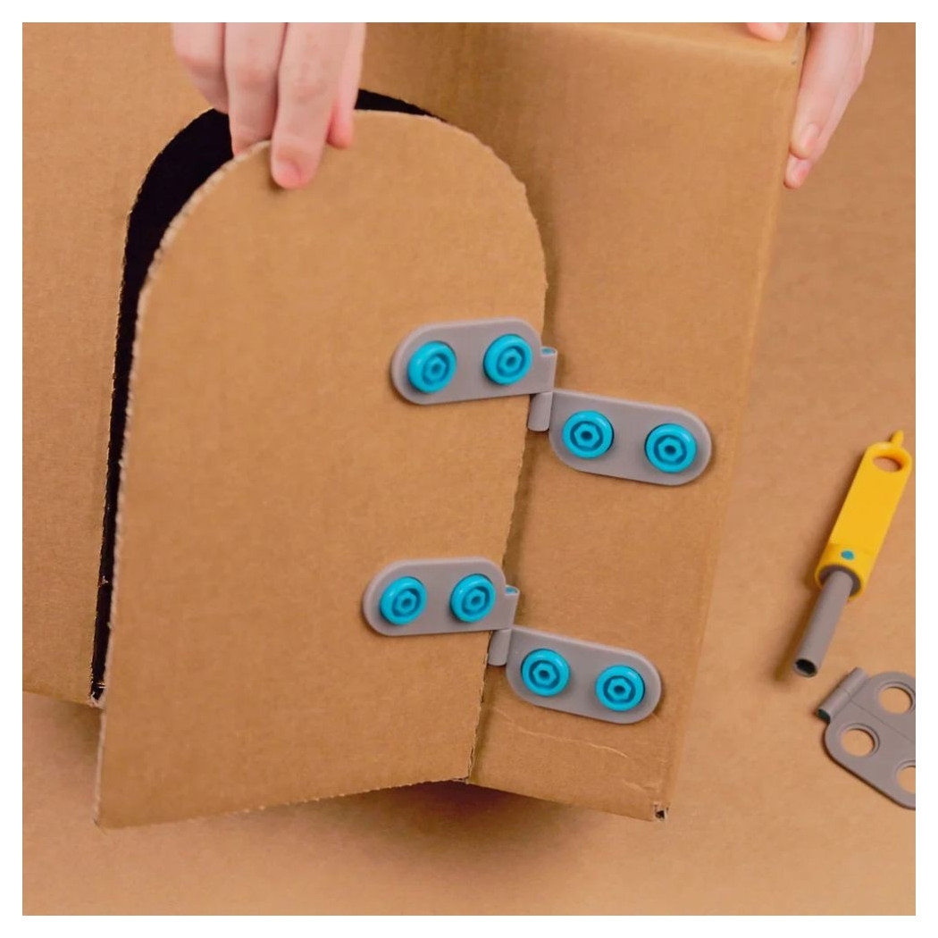 Zawiasy do Kartonu i Tektury - Zestaw Zawiasów 6 szt - Spin-Hinge - Makedo